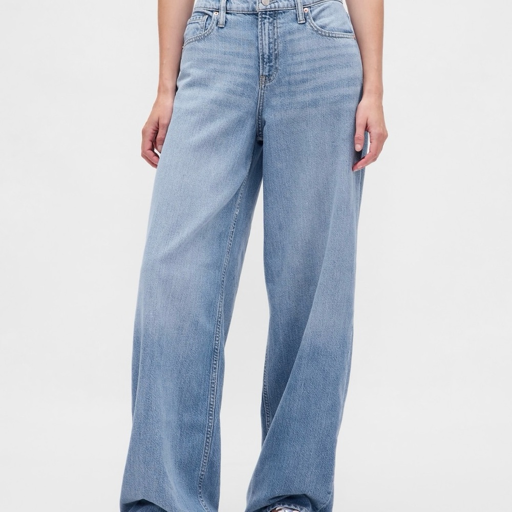 Gap Mid Rise Ultrasoft Baggy Jeans